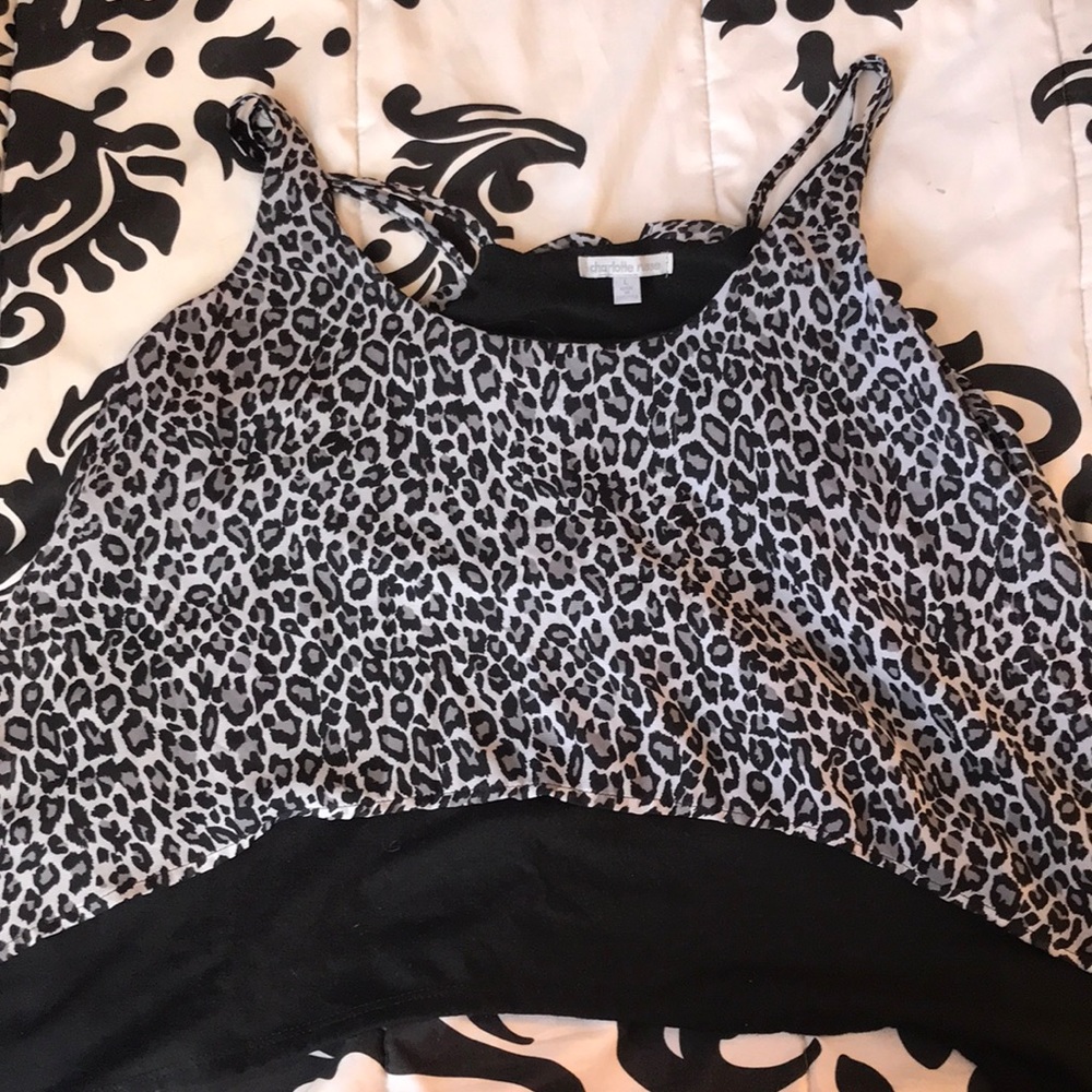 Black and cheetah shirt